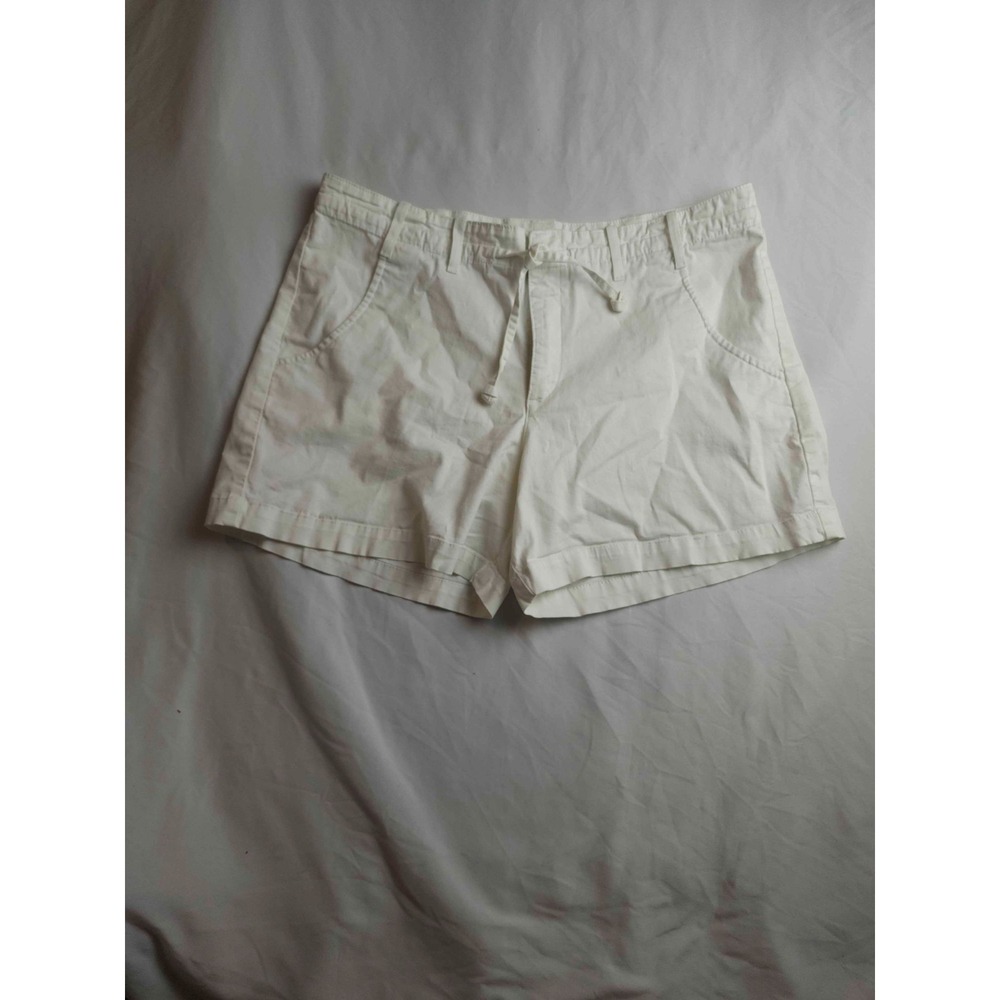 Lee Just Below The Waist Shorts Womens Size 14 Medium White Coastal Grandma